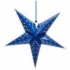 Europalms star lantern, paper, blue, 40 cm