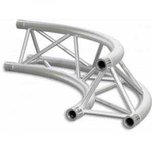 ST30C300E - Triangle section 29 cm circle truss, tube 50x2mm, 4x FCT5 included, D.300, V.Ext