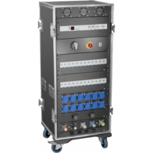 PBS25010 - Power-box, 250/400A powerlock input, output sockets 12x16A 3p, 12x32A 3/5p, 3x63