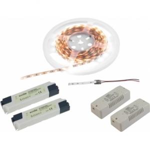 EUROLITE Set LED Strip 2700K 5m + 2x Controller Zone + 2x Transf