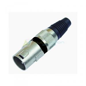 OMNITRONIC XLR plug 3pin bk 10x