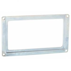 Adam Hall Hardware 2890 - Label holder with insert for 108 x 60mm labels, galvanized