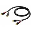 Cla850 - 2 x rca/cinch female to 2 x rca/cinch male - 1 meter