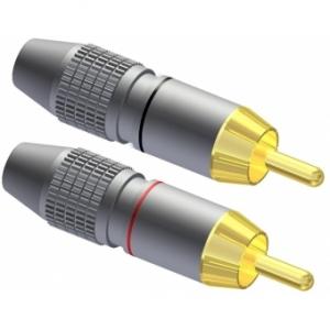 VC209-P - Cable connector - RCA/Cinch male - pair - Connector 25 pcs box
