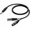 Cab709/3 - 6.3 mm jack male stereo - xlr male &amp; xlr female - 3