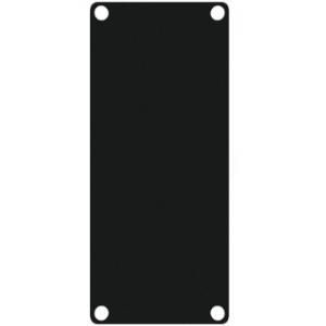 CASY101A/B - CASY 1 space closed aluminum blind plate - Black