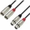 Adam hall cables k3 tmf 0100 - audio cable 2 x xlr male to 2 x xlr