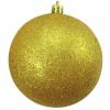 Europalms deco ball 10cm, gold, glitter 4x