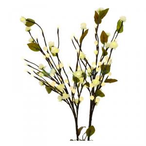 EUROPALMS Camellia bow, with LEDs, white, 50cm