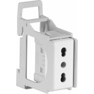 911473 - 16A-3p (1P+N+E) Panel-mount Italian socket, 230V 50/60Hz, with DIN support
