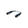 Sommer cable adaptercable xlr(m)/xlr(m) 0.15m bk