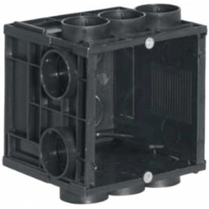 WB45S/FS - Flush mount box for 45 x 45 mm wall panel - Solid wall