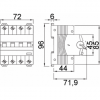 994370GW - Compact residual current circuit breaker-1P+N C32 6KA A/0,03 2M