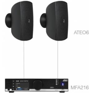 Audac MENTO6.2/B Sistem sonorizare MFA216 + 2 x ATEO6 - Negru