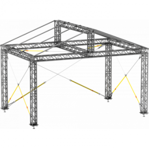 GRD30M0604 - Two-slope roof,  6x4x4.5 m