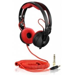 Spiral Cord DeLuxe for Sennheiser Headphone HD 25 3,5m red