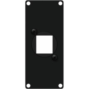 CASY106/B - Casy 1 space cover plate - 1x  Keystone adapter - Black version