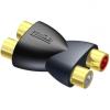 Clp108 - adapter - 2 x rca/cinch female - 2 x