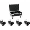 EUROLITE Set 4x LED THA-60PC + Case