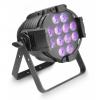 Cameo P ST 64 RGBW AU 12W - 12 x 12 W LED RGBWA + UV PAR Light in Black Housing