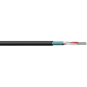 CMC122/1 - Balanced microphone cable - solid 2 x 0.32 mm&sup2; - 22 AWG - FlamoFlex&trade; - 100 m plastic reel