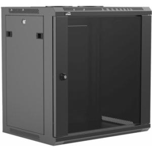 WPR412R/B - 19&rdquo; wall mount rack - 12 units - 450mm depth - Removable back - Black version