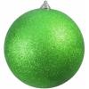 Europalms deco ball 20cm, applegreen, glitter