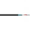 CMC124/1 - Balanced microphone cable - solid 2 x 0.22 mm&sup2; - 24 AWG - FlamoFlex&trade; - 100 m plastic reel