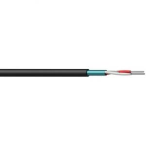 CMC124/3 - Balanced microphone cable - solid 2 x 0.22 mm&sup2; - 24 AWG - FlamoFlex&trade; - 300 m plastic reel