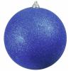 Europalms deco ball 20cm, blue, glitter