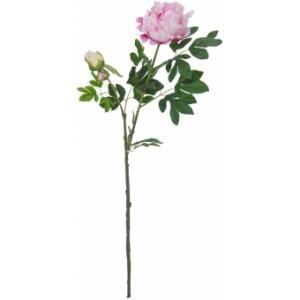 EUROPALMS Peony Branch premium, artificial plant, pink, 100cm