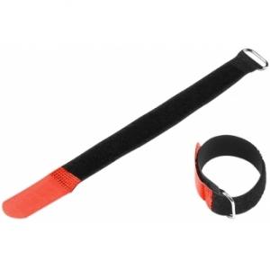 Adam Hall Accessories VR 2020 RED - Hook and Loop Cable Tie 200 x 20 mm red
