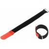 Adam hall accessories vr 2020 red - hook and loop cable tie 200 x 20