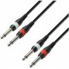 Adam hall cables k3 tpp 0100 - audio cable 2 x 6.3 mm jack