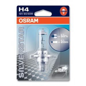 Bec H4 OSRAM SILVERSTAR +50% putere iluminare