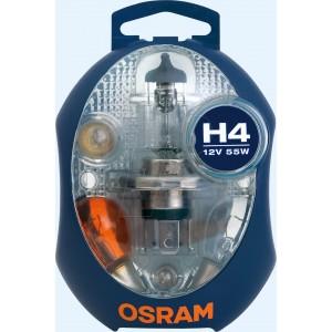 Trusa de rezerva becuri si sigurante Osram Minibox H4