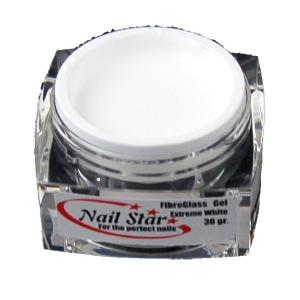 Gel UV Nail Star pt construit - Extreme White - 30 gr.