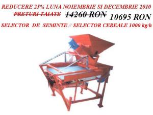 SELECTOR ORZ 1000 KG / ORA ; REDUCERE 25 %