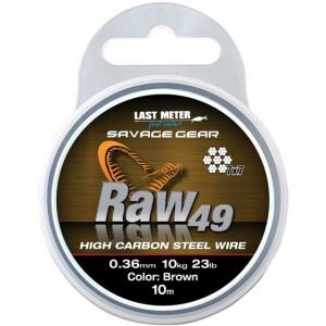 Fir struna Savage Gear RAW 49, maro, 10m