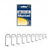 Carlig negru nichel pentru twister Mustad nr.6/0-10buc/plic (M.32629BLN.06)