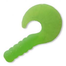 Twister pentru pastrav Jigtail 3,8cm verde Cormoran
