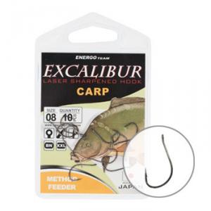 Carlige Excalibur Carp Method Feeder, 10buc