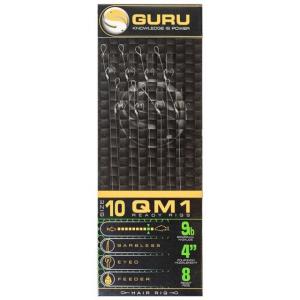 Carlige legate Guru QM1 Standard Hair Rigs, 0.22mm, 8bc