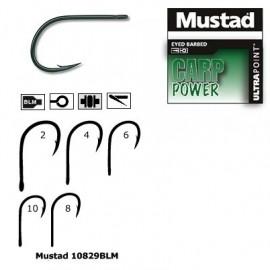 Cirlig pentru crap negru (M.10829BLM) Mustad