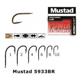 Cirlig bronz, forjat, revers, 2 spini 10 buc/ plic  (M.5933BR) Mustad