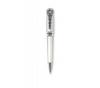Caduceus White Ballpoint Pen, Steel