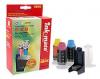 Kit complet de refil cerneala color cartuse originale canon