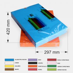 Hartie color A3 80g/mp pentru copiator