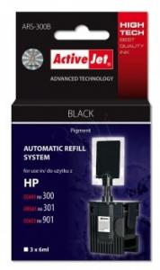 Sistem Kit automat de refill black pentru HP-300 HP-301 HP-901 ActiveJet