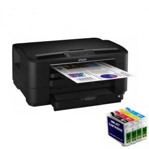 Imprimanta A3 Epson Photo Stylus WF7015 cu cartuse reincarcabile preinstalate